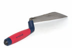 A spear & Jackson Tyzack brick trowel 11" broad heelwith a red and blue handle and a silver metal blade, shown on a plain white background. The brand name 'Tyzack' is printed on the handle.