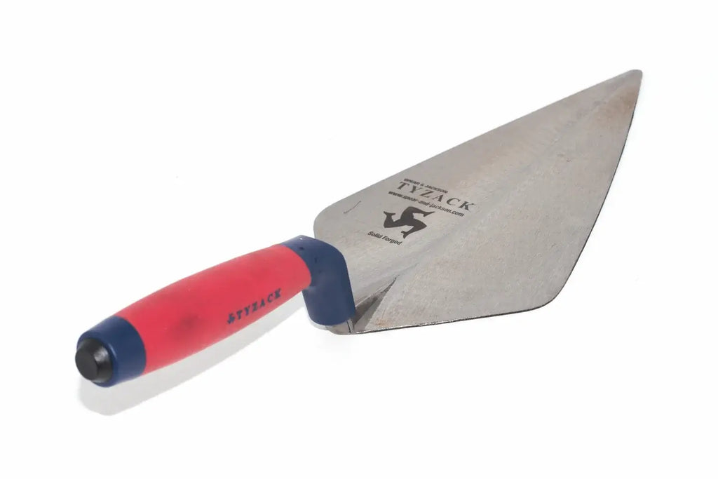 Spear & Jackson Tyzack brick Trowel with the Tyzack lettering and logo on the main blade