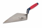 Spear & Jackson Tyzack Brick Trowel metal trowel with a red and navy blue handle, featuring the brand name 'Tyzack' printed on the blade, set against a plain white background.
