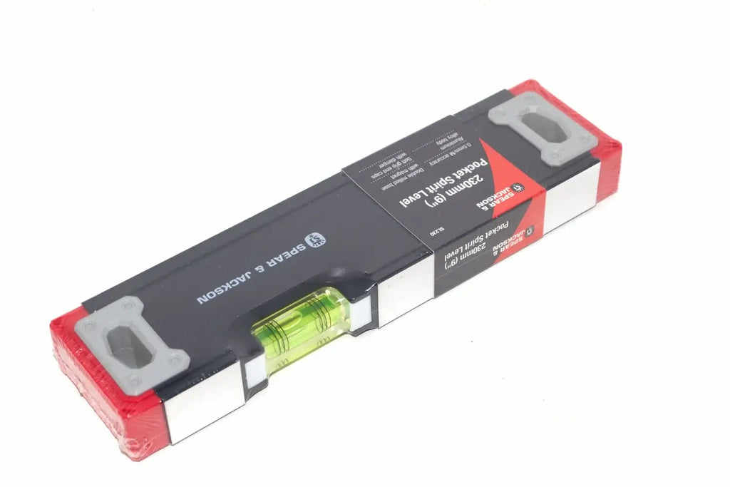 Spear & Jackson Pocket Spirit Level- 230mm by Cherry Tree Tools, compact pocket spirit level 230mm long