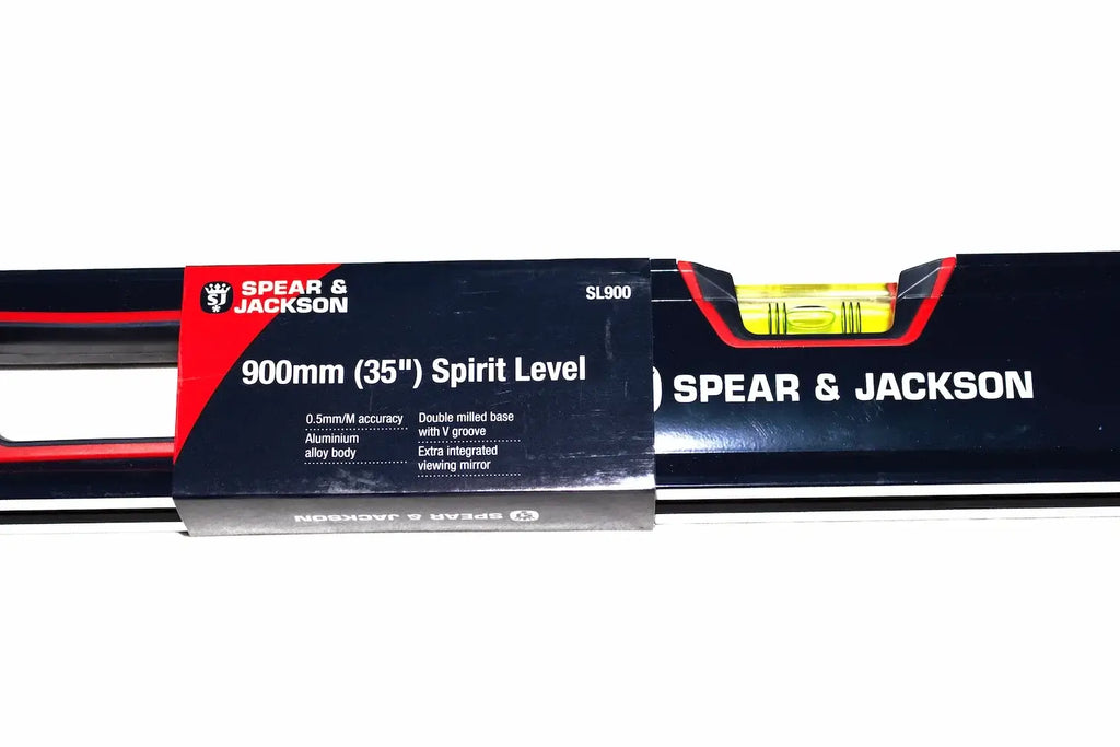 Spear & Jackson 36" spirit level - heavy duty  by Cherry Tree Tools, high grade aluminium with 3 vials