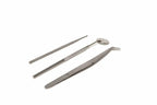 Silverline 3pc Pick Probe & Mirror Set by Cherry Tree Tools, stainless steel craft tools with angled mirror