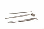 Silverline 3pc Pick Probe & Mirror Set by Cherry Tree Tools in stainless steel with angled probe tips