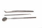 Silverline 3pc Pick Probe & Mirror Set by Cherry Tree Tools in stainless steel for detailed model making