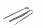 Silverline 3pc Pick Probe & Mirror Set by Cherry Tree Tools in silver stainless steel for model making
