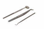 Silverline 3pc Pick Probe & Mirror Set by Cherry Tree Tools in stainless steel with angled mirror tool